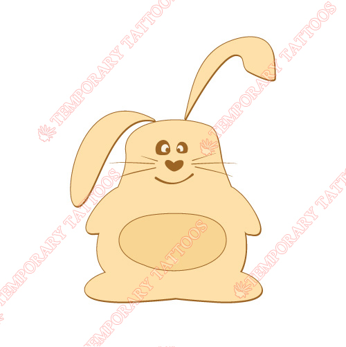 Rabbit Customize Temporary Tattoos Stickers NO.8935